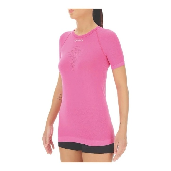 NWT UYN Energyon Layering Short Sleeve Shirt, Flowing Pink, Size S/M - Picture 2 of 10